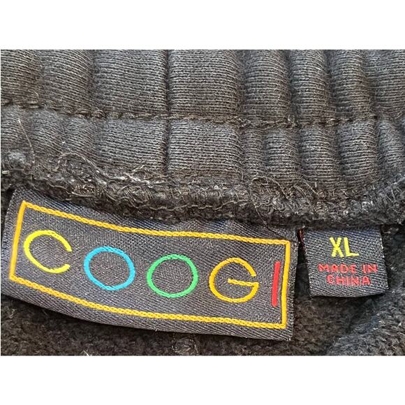 Coogi Australia Men's XL Black Embroidered Sweatpants Joggers Hip Hop Streetwear - Picture 3 of 8